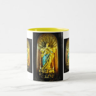 Holy Mother Mary Two-Tone Coffee Mug