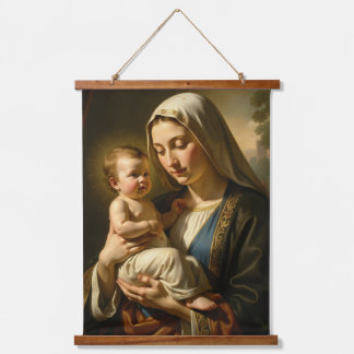 Holy Mother of God - Divine Love & Protection´5 Hanging Tapestry