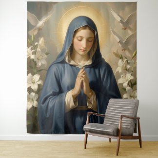 Holy Mother of God - Divine Love & Protection´7 Tapestry