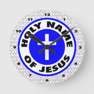 Holy Name of Jesus Round Clock