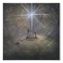 Holy Nativity Poster, 12"x12"
