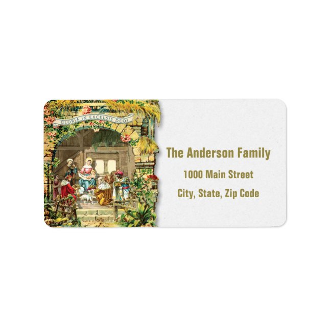 Holy Nativity Scene Address Label (Front)