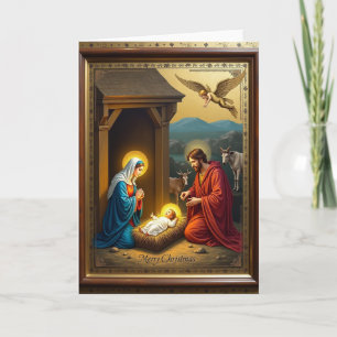 Holy Night Manger Card