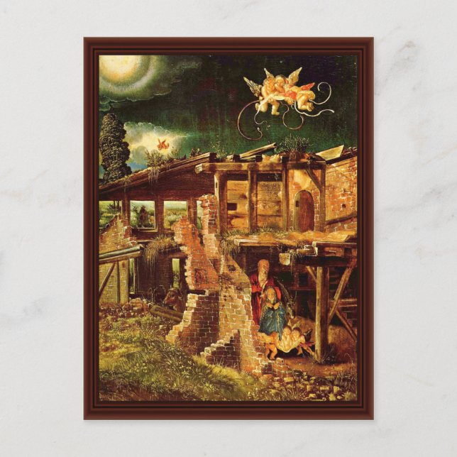 Holy Night (Nativity) By Altdorfer, Albrecht Postcard (Front)