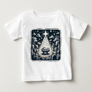 Holy Night Nativity: Contrast Art Baby T-Shirt