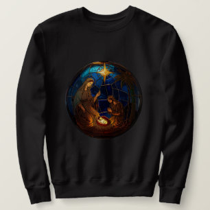 Holy Night Nativity Glow Sweatshirt