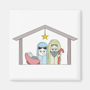 Holy Night Nativity Magnet