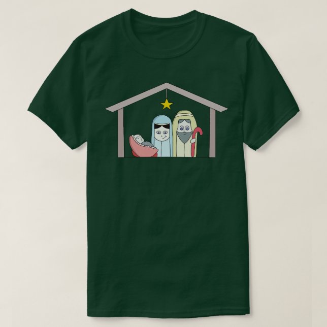 Holy Night Nativity T-Shirt (Design Front)