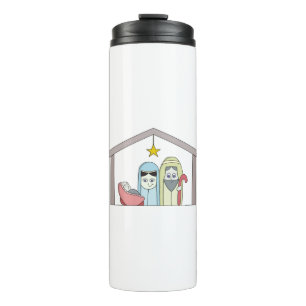 Holy Night Nativity Thermal Tumbler