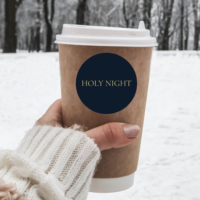 Holy Night Sticker #3 – Navy Christian Christmas (Creator Uploaded)