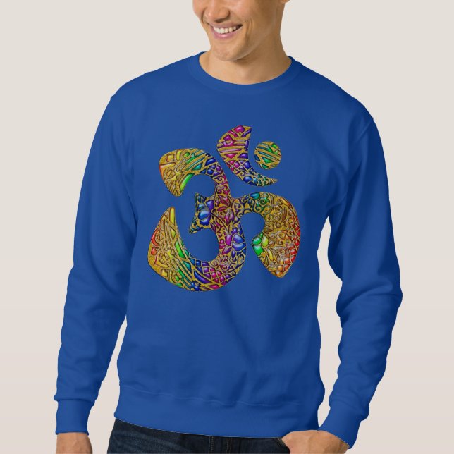 Holy OM - Ornament gold coloured Sweatshirt (Front)