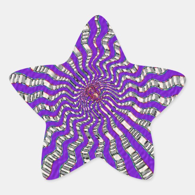 HOLY Purple Cosmic Force - Tune to your innerself Star Sticker (Front)