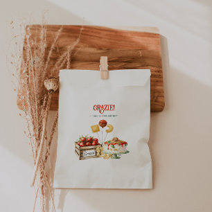 Holy Ravioli Thank You   Little Meatball Birthday Favour Bag