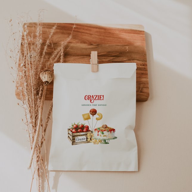 Holy Ravioli Thank You | Little Meatball Birthday Favour Bag (Creator Uploaded)