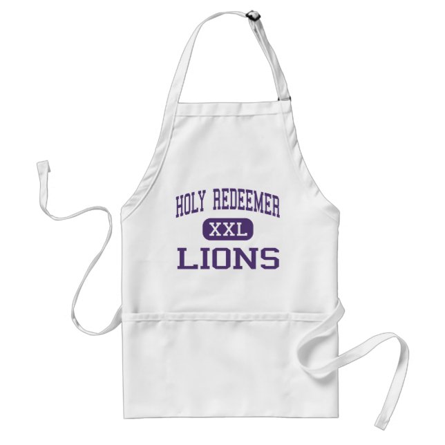 Holy Redeemer - Lions - High - Detroit Michigan Standard Apron (Front)