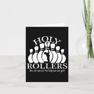 Holy Rollers Matching Bowling Team  Card
