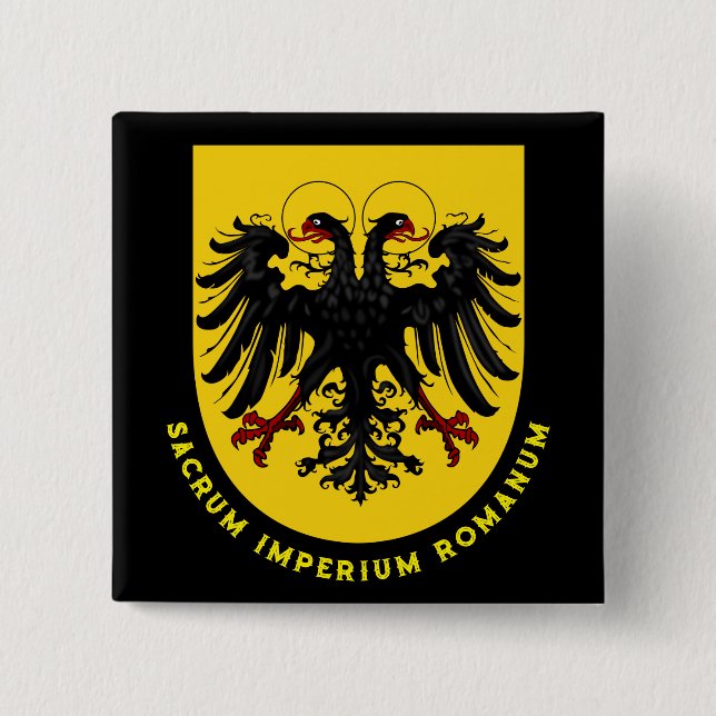 Holy Roman Empire coat of arms 15 Cm Square Badge (Front)