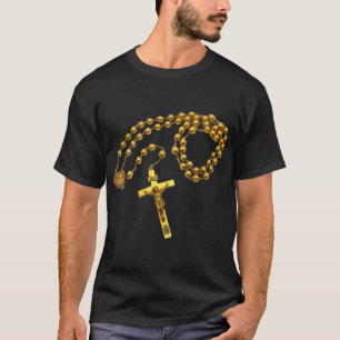 Holy Rosary Beads Catholic Religion Faith Mama Mar T-Shirt