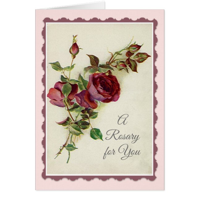 Holy Rosary with Red Rose Prayer (Front)