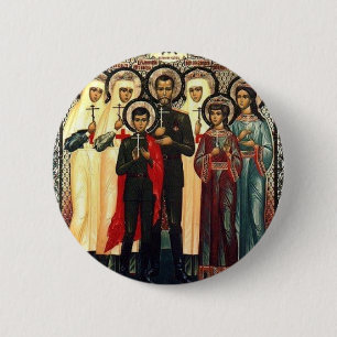 Holy Royal Martyrs 6 Cm Round Badge