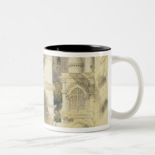 Holy Sepulchre, in Jerusalem (colour litho) Two-Tone Coffee Mug