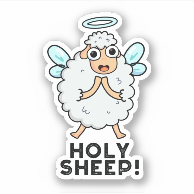 Holy Sheep Funny Animal Pun  (Front)