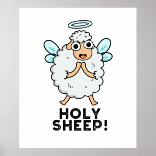 Holy Sheep Funny Animal Pun  Poster