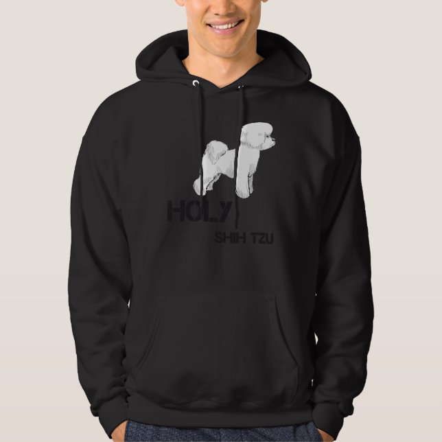 Holy Shih Tzu  Cute   Men  S Women  S Next Level P Hoodie (Front)