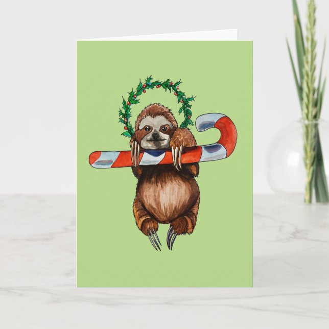 holy sloth holiday card (Front)
