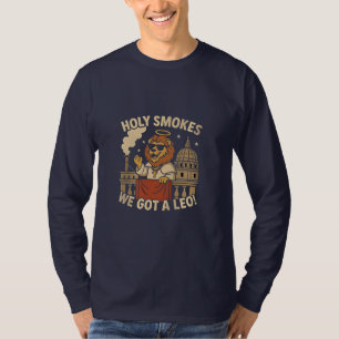 Holy Smoke Pope Leo XIV Christian Church T-Shirt