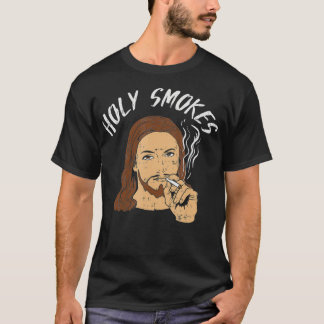 Holy Smokes Funny Jesus Christian  T-Shirt