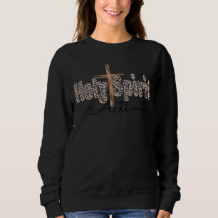 Holy Spirit Activate Western Leopard Christian Jes Sweatshirt