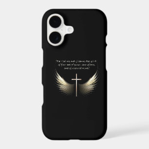 Holy Spirit and Christian Cross with Bible Verse