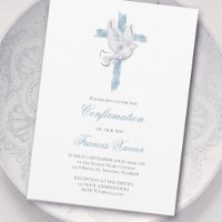Holy Spirit blue cross Confirmation