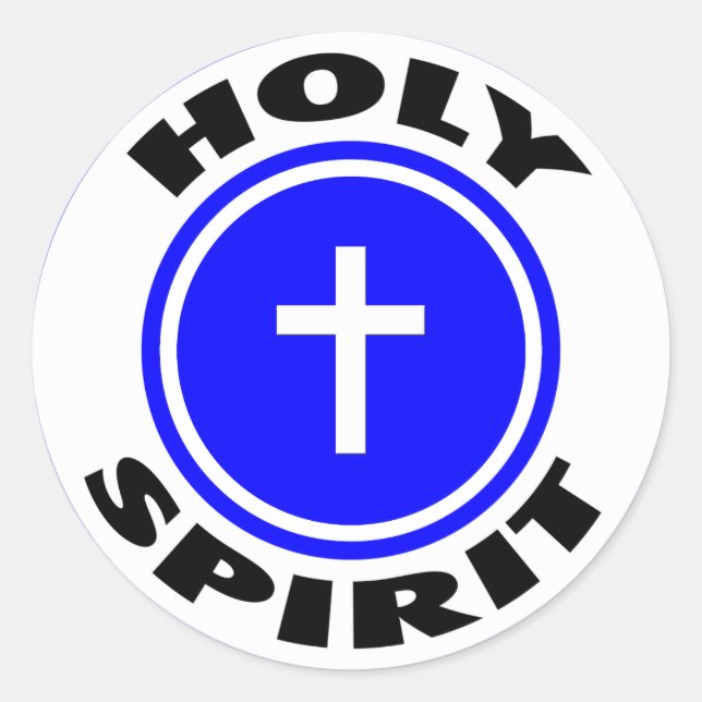 Holy Spirit Classic Round Sticker (Front)