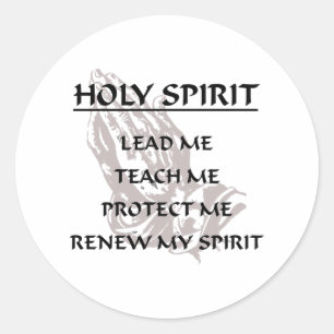 HOLY SPIRIT CLASSIC ROUND STICKER