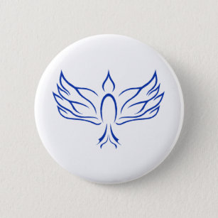 Holy Spirit Dove 6 Cm Round Badge