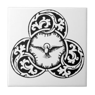 Holy Spirit Dove Christian symbol Ceramic Tile