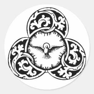 Holy Spirit Dove Christian symbol Classic Round Sticker