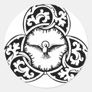 Holy Spirit Dove Christian symbol Classic Round Sticker