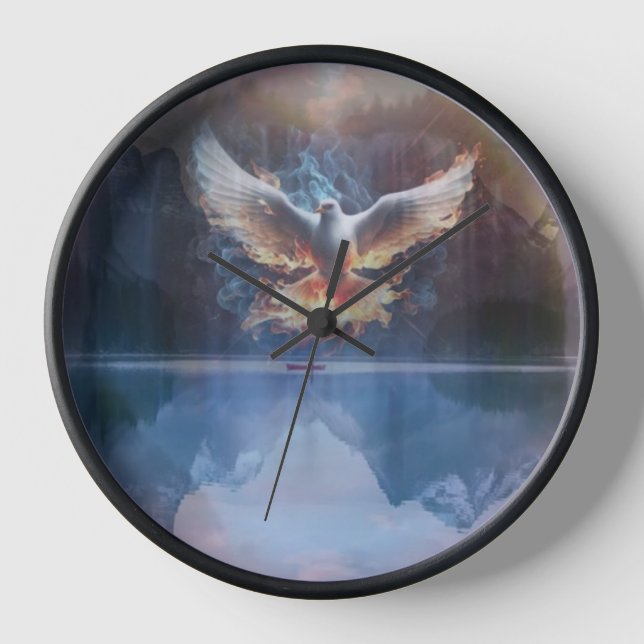 Holy Spirit Dove Clock (Front)