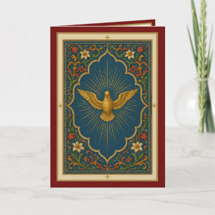 Holy Spirit Dove Confirmation Blessing Greeting Holiday Card