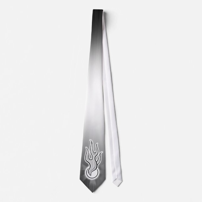 Holy Spirit Dove Flame Design Tie (Front)