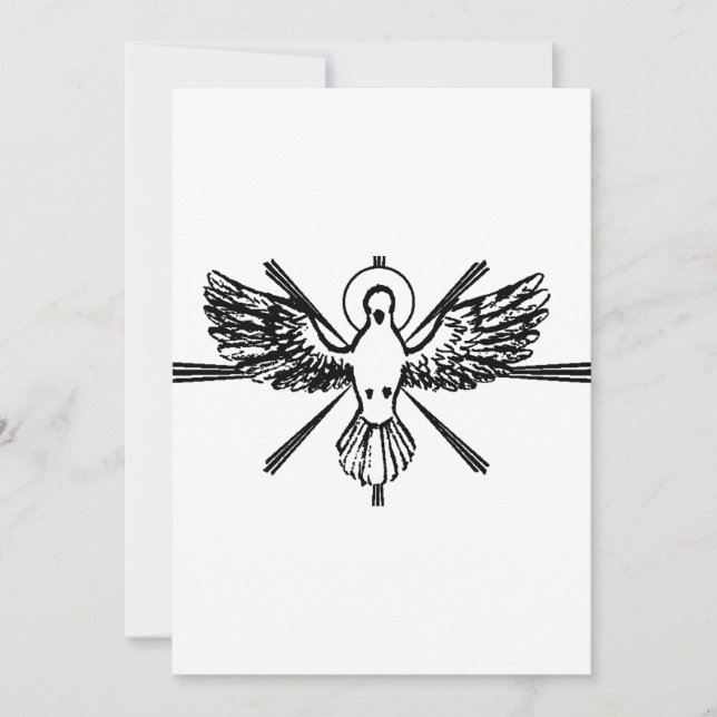 Holy Spirit in form of dove Holiday Card (Front)
