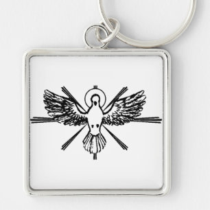 Holy Spirit in form of dove Key Ring
