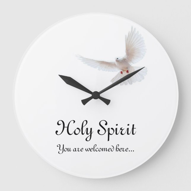 Holy Spirit Large Clock (Front)