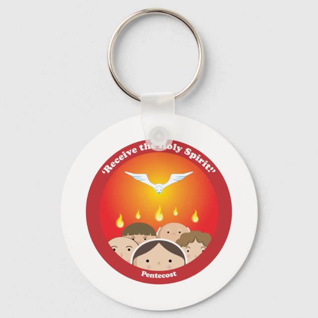 Holy Spirit Pentecost Key Ring (Front)