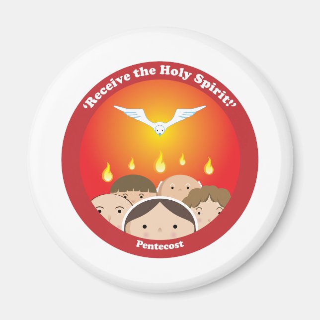 Holy Spirit Pentecost Magnet (Front)
