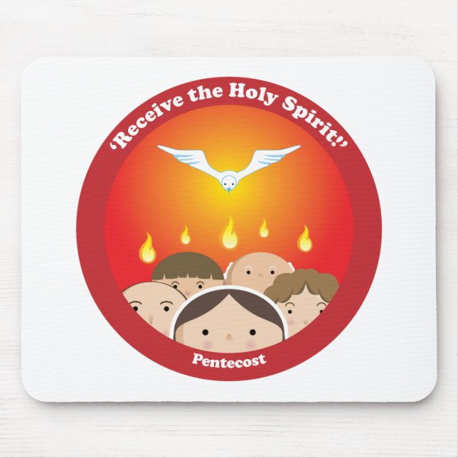 Holy Spirit Pentecost Mouse Pad (Front)