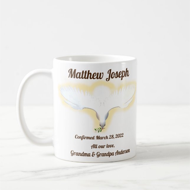 Holy Spirit Prayer Confirmation Mug (Left)